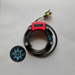The stator color is red, not yellow, and the technical specifications are the same.